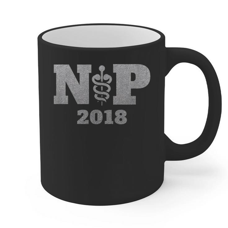 Nurse Practitioner Graduation Shirt NP Est 2018 Tee Graphic Print Coffee Mug