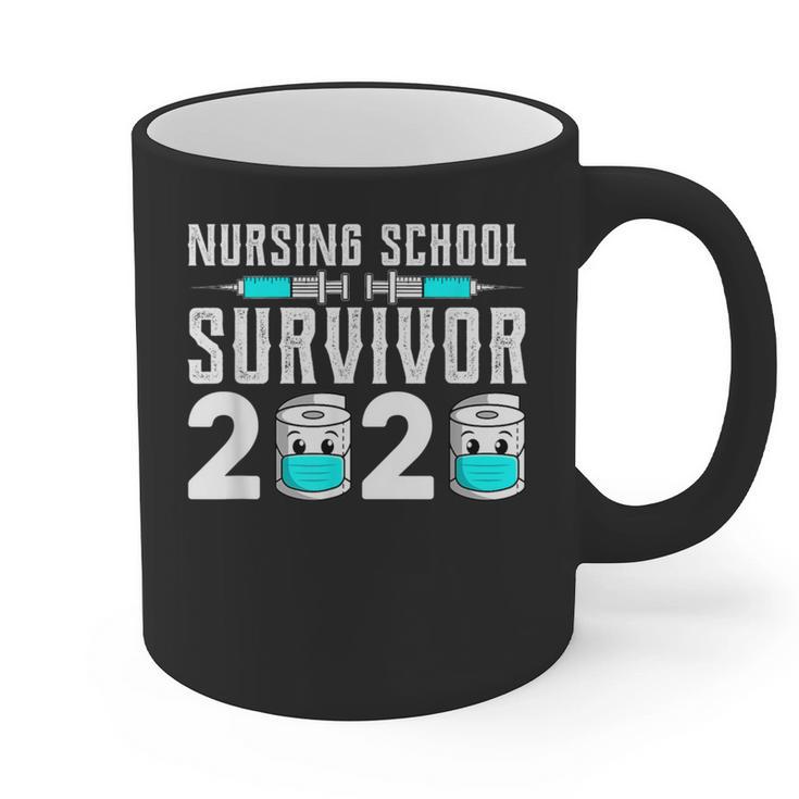 Nursing School Survivor Graduation Nurse RN 2020 Friend Graphic Print Coffee Mug