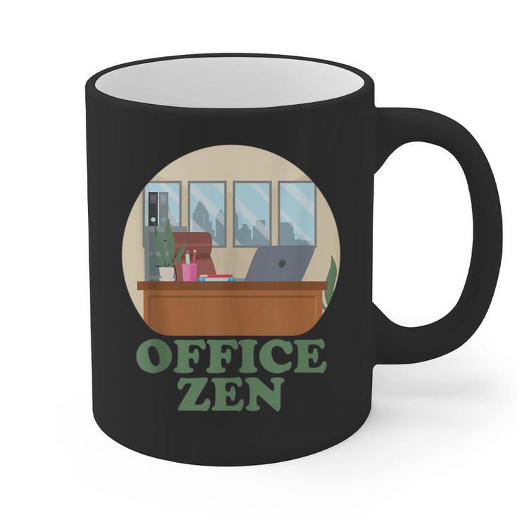 Office Zen Introvert Office Staff Secretary Employee Admin Graphic Print Coffee Mug