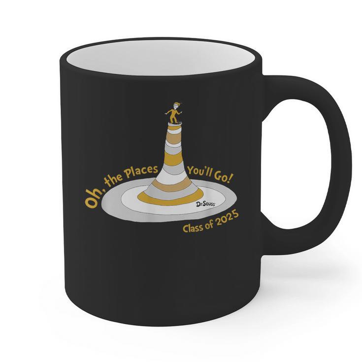 Oh The Places You’Ll Go 2025 Graduation Graphic Print Coffee Mug