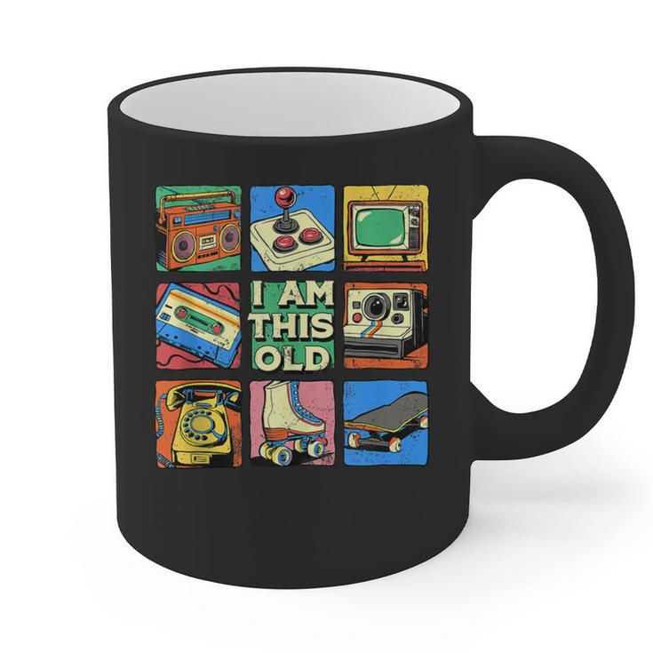 I Am This Old Retro Vintage Nostalgia 80s 90s Cassette Tape Graphic Print Coffee Mug