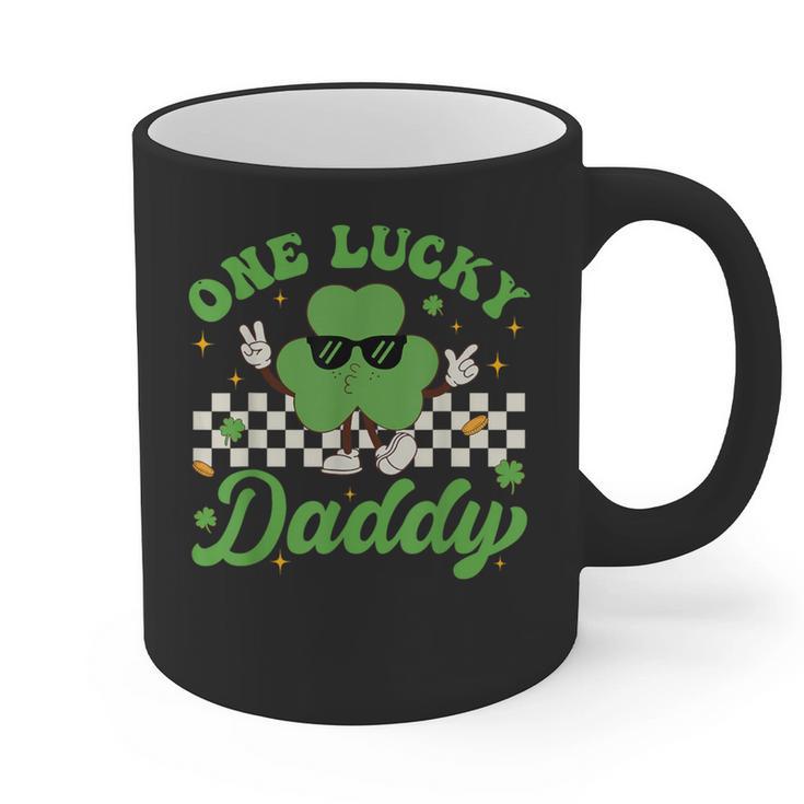 One Lucky Daddy St Patricks Day Dad Father Graphic Print Coffee Mug