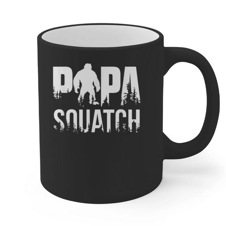 Papa Squatch For Dad Sasquatch Fathers Day Graphic Print Coffee Mug