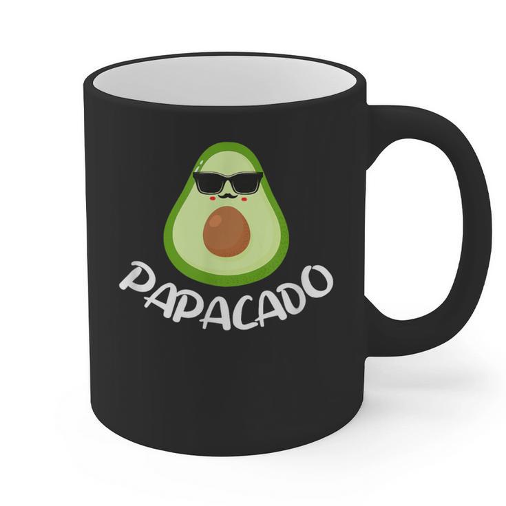 Papacado Avocado Dad Daddy Father's Day Graphic Print Coffee Mug
