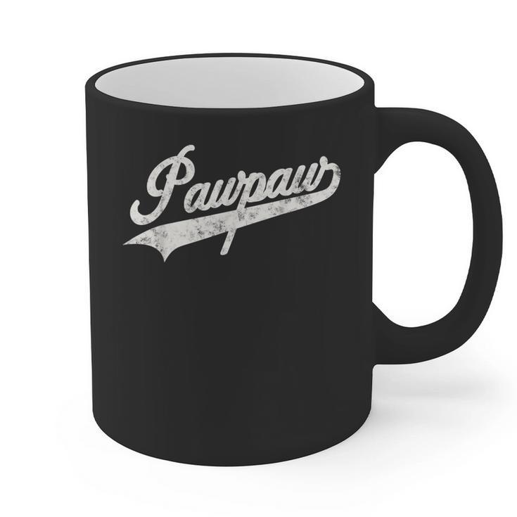 Pawpaw Vintage Retro Style For Dad Grandpa Graphic Print Coffee Mug