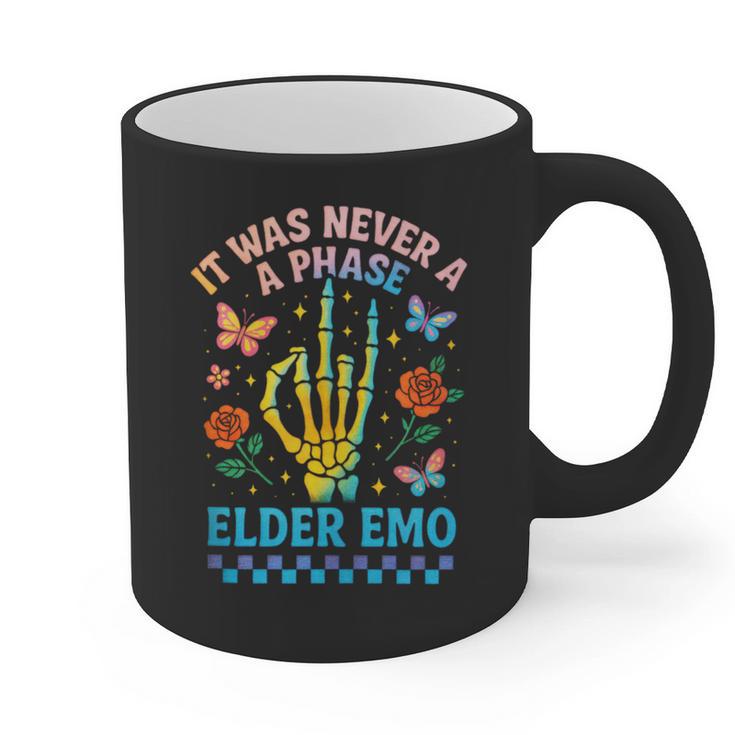 It Was Never A Phase Elder Emo Nostalgia Graphic Print Coffee Mug