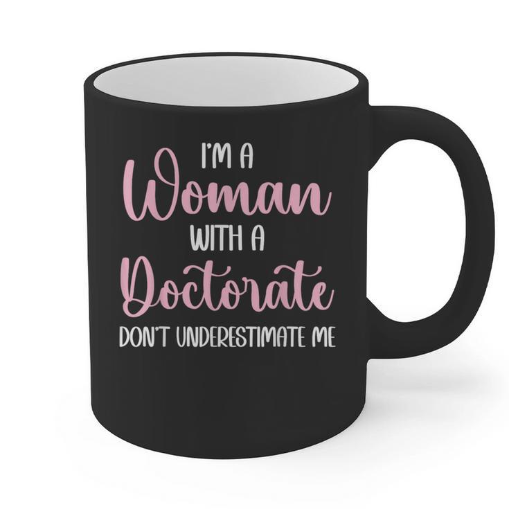PhD Graduation Woman With A Doctorate Degree Graphic Print Coffee Mug