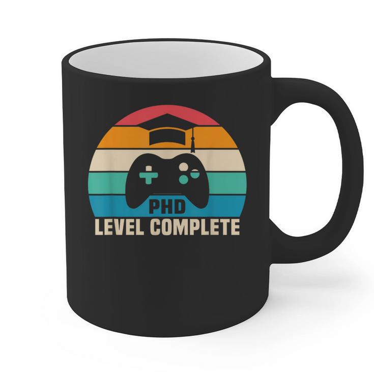PhD Level Complete Graduation Doctorate In Philosophy Graphic Print Coffee Mug