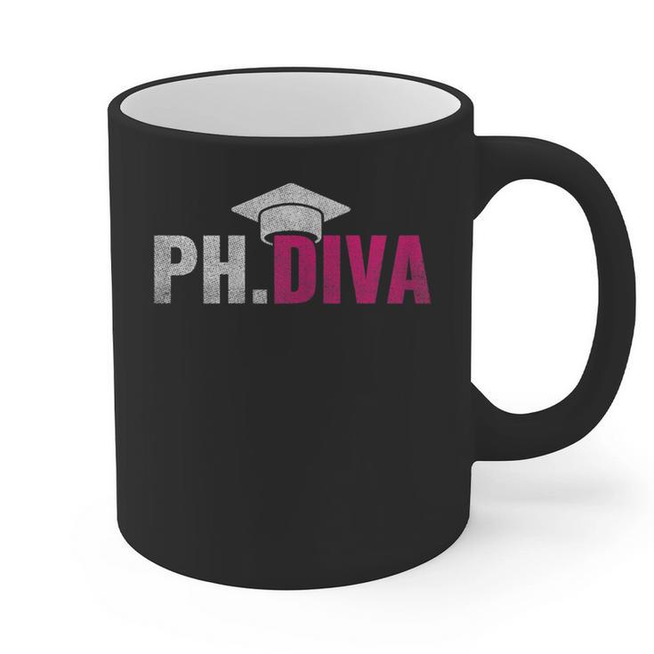 PhDiva PHD Student Graduation Degree Med Law School Graphic Print Coffee Mug