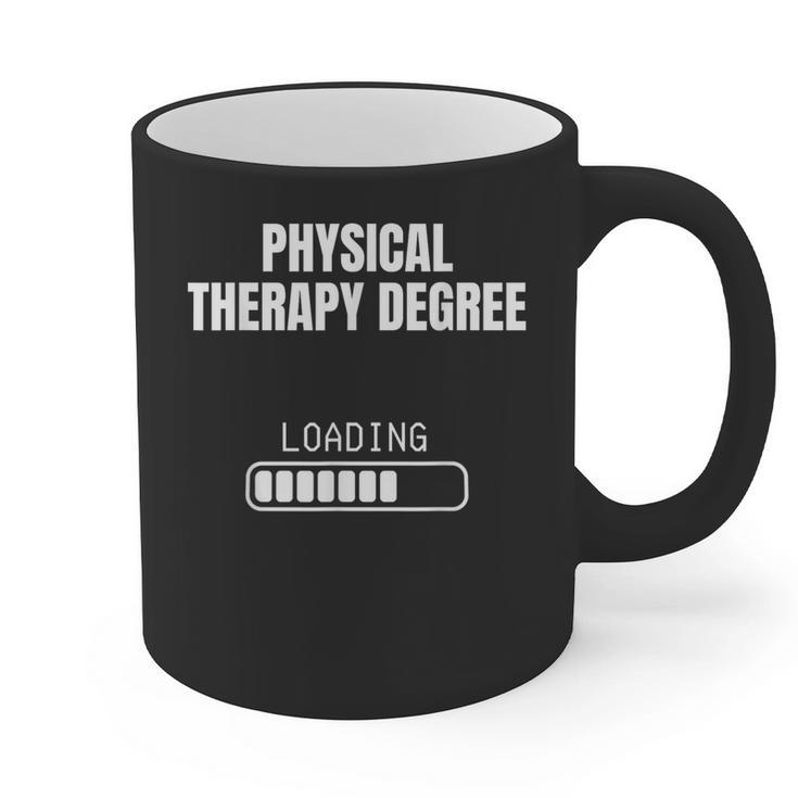 Physical Therapy Degree Loading Student Graduation Graphic Print Coffee Mug