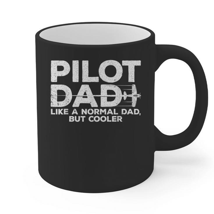 Pilot Art For Dad Men Aviation Airplane Aircraft Pilot Small Graphic Print Coffee Mug