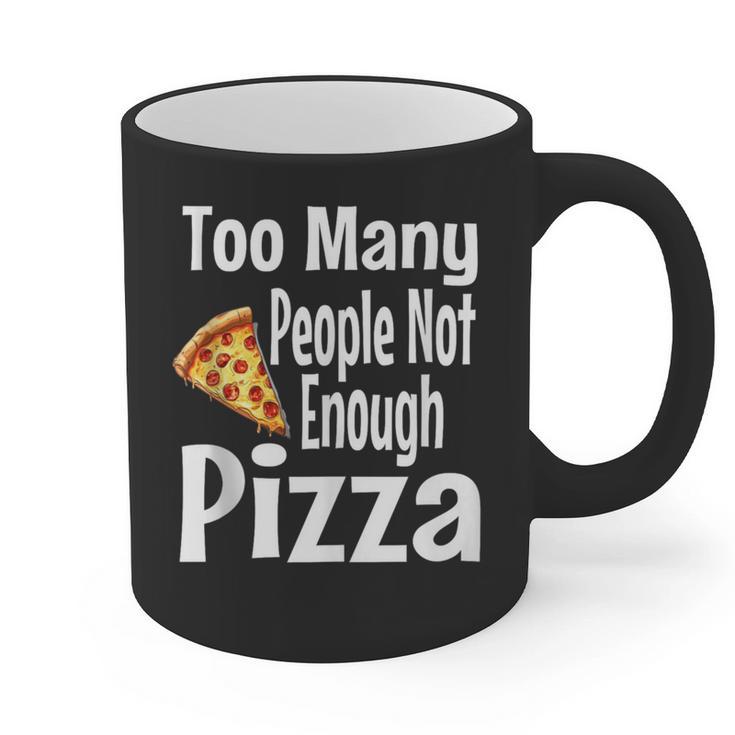Pizza Lover Saying Introvert Anti Social Humor Foodie Graphic Print Coffee Mug