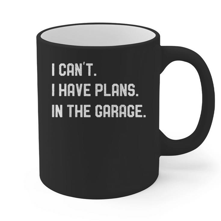 Plans In The Garage Men Car Mechanics Fathers Day Dad Graphic Print Coffee Mug