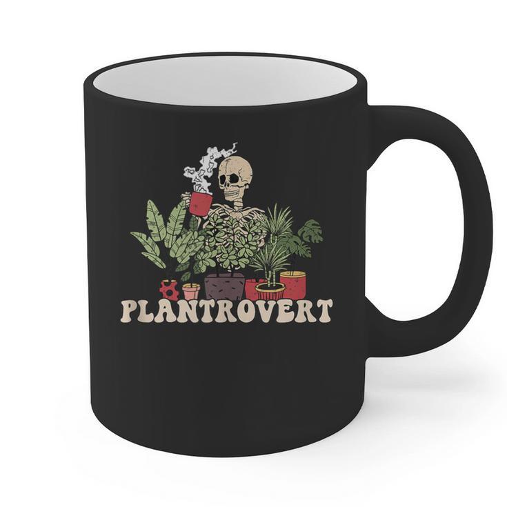 Plant Coffee Love Plantrovert Gardening Introvert Mom Graphic Print Coffee Mug