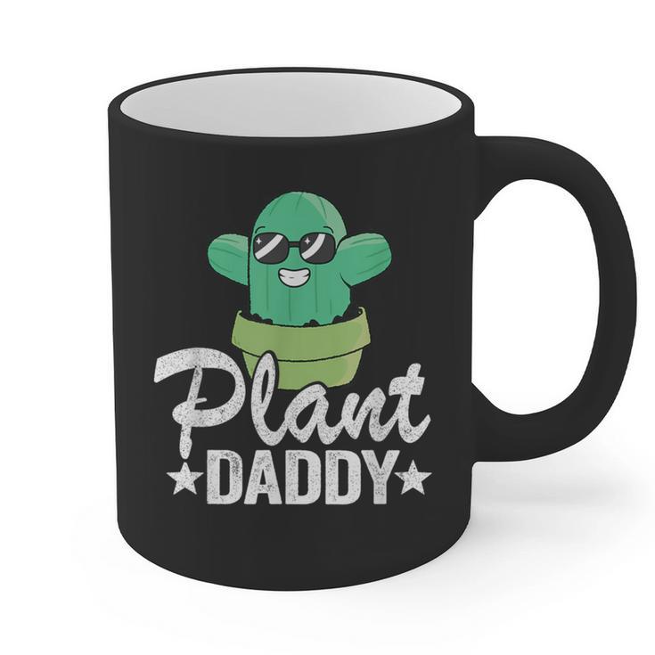 Plant Daddy Cactus Gardener Jokes Grandpa Plant Dad Graphic Print Coffee Mug