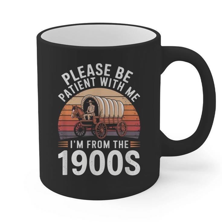Please Be Patient With Me I'm From The 1900s Grandma Grandpa Graphic Print Coffee Mug