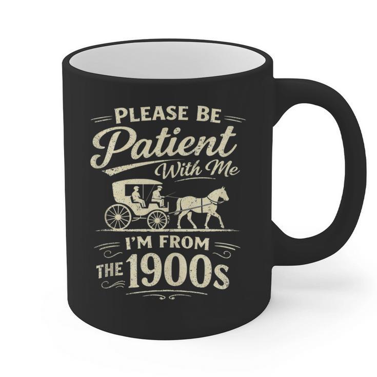 Please Be Patient With Me I'm From The 1900s Retro Graphic Print Coffee Mug