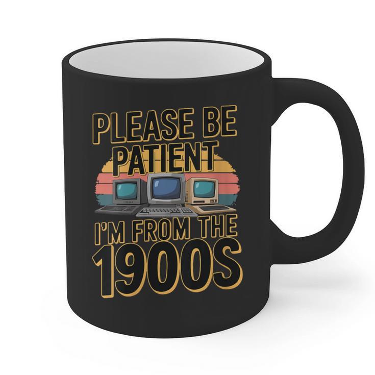 Please Be Patient I'm From The 1900s Retro Computer Graphic Print Coffee Mug