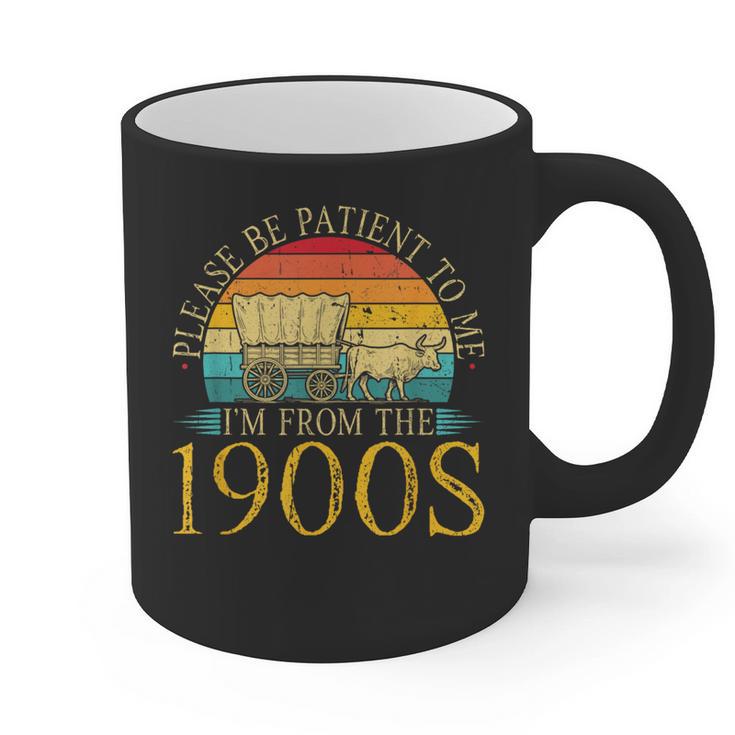 Please Be Patient To Me I'm From The 1900s Retro Vintage Graphic Print Coffee Mug