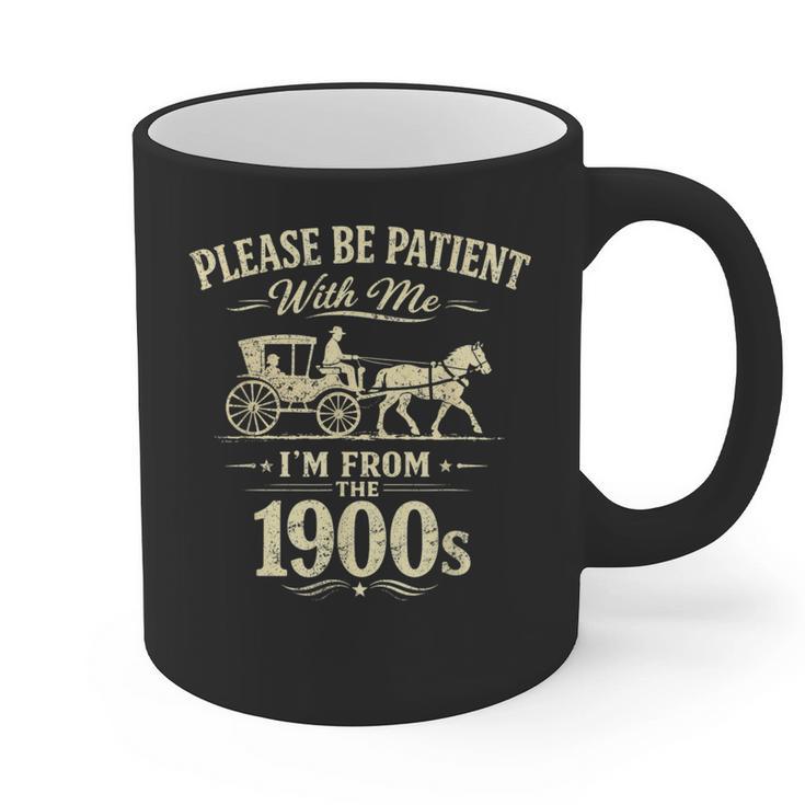 Please Be Patient With Me I'm From The 1900s Vintage Graphic Print Coffee Mug