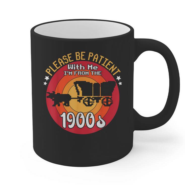 Please Be Patient With Me I'm From The 1900s Vintage Meme Graphic Print Coffee Mug