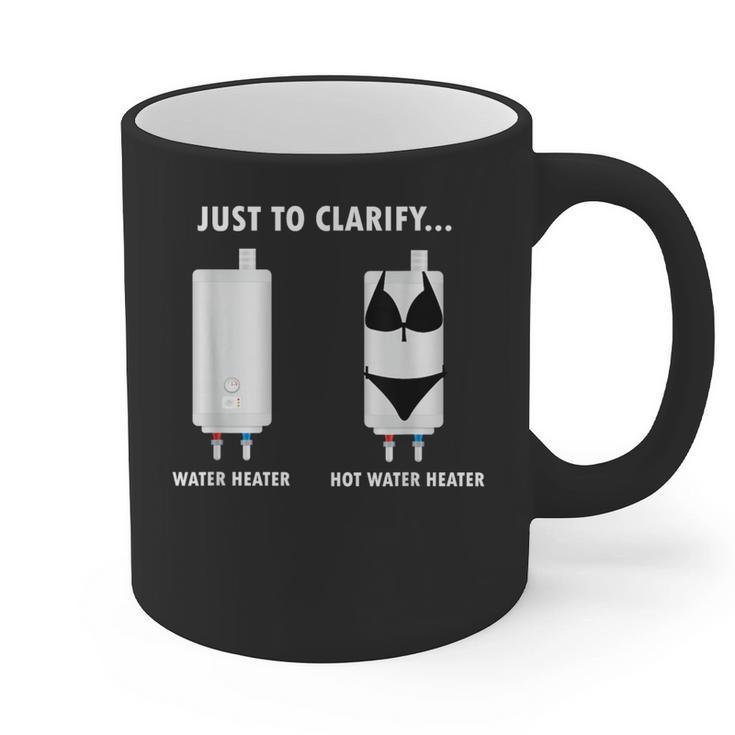 Plumber Hot Water Heater Plumbing Dad Joke Graphic Print Coffee Mug