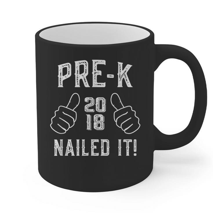 Pre-K Nailed It 2018 Cute Preschool Graduation Graphic Print Coffee Mug