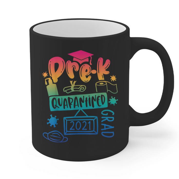 Pre-K Prek3 Prek4 Graduate Quarantine Preschool Graduation Graphic Print Coffee Mug