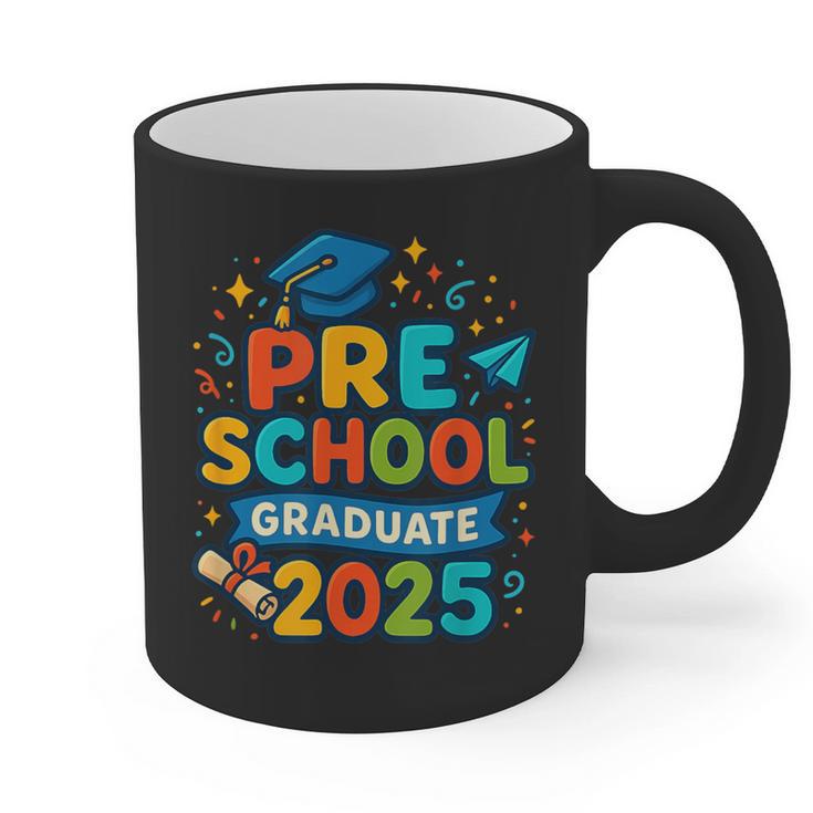 Preschool Graduation 2025 Pre-k Graduate Kids Boys Girls Graphic Print Coffee Mug