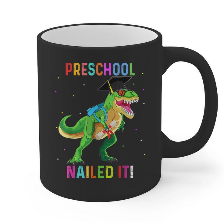 Preschool Graduation Class Of 2022 Graduate Dinosaur Kids Graphic Print Coffee Mug