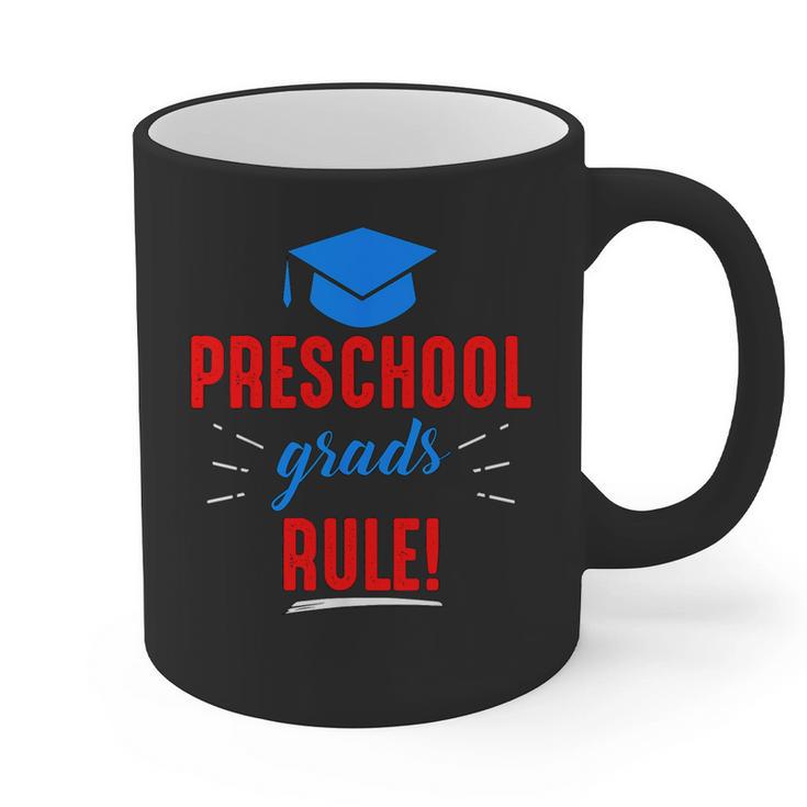 Preschooler Graduation Grad Cap Preschool Grads Rule Graphic Print Coffee Mug