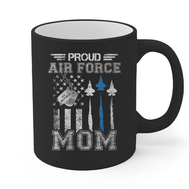 Proud Air Force Mom US Air Force Graduation Mom Graphic Print Coffee Mug
