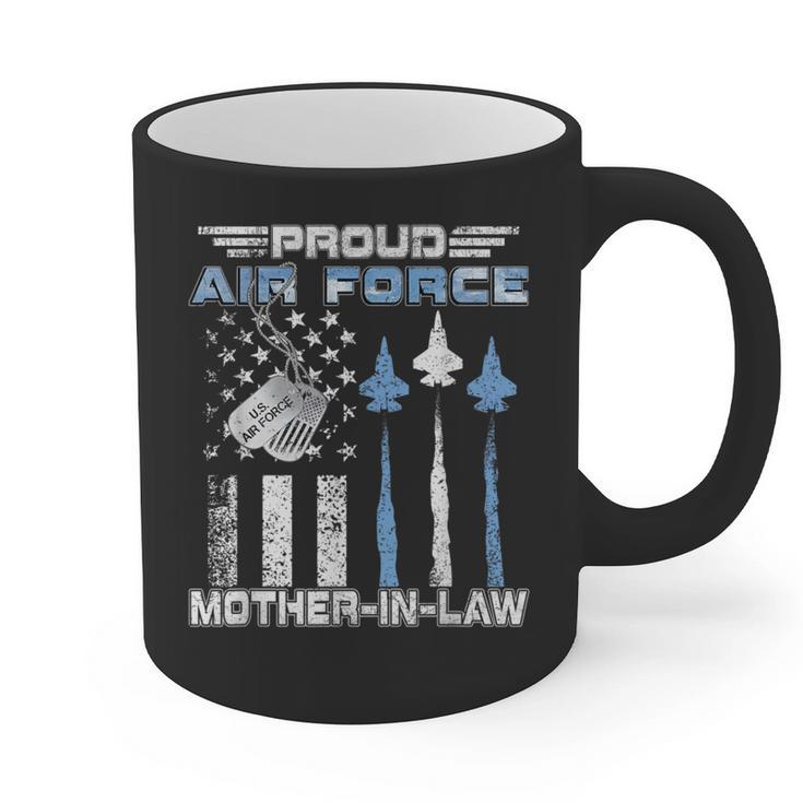 Proud Air Force Mother-In-Law US Air Force Graduation Graphic Print Coffee Mug