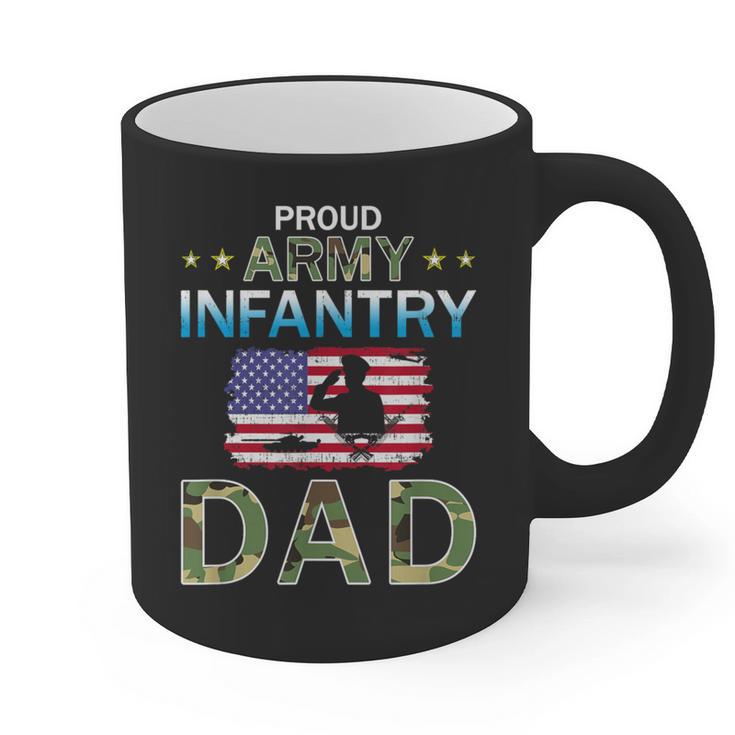 Proud Army Dad-Army Infantry Dad Camouflage Graphics Army Graphic Print Coffee Mug