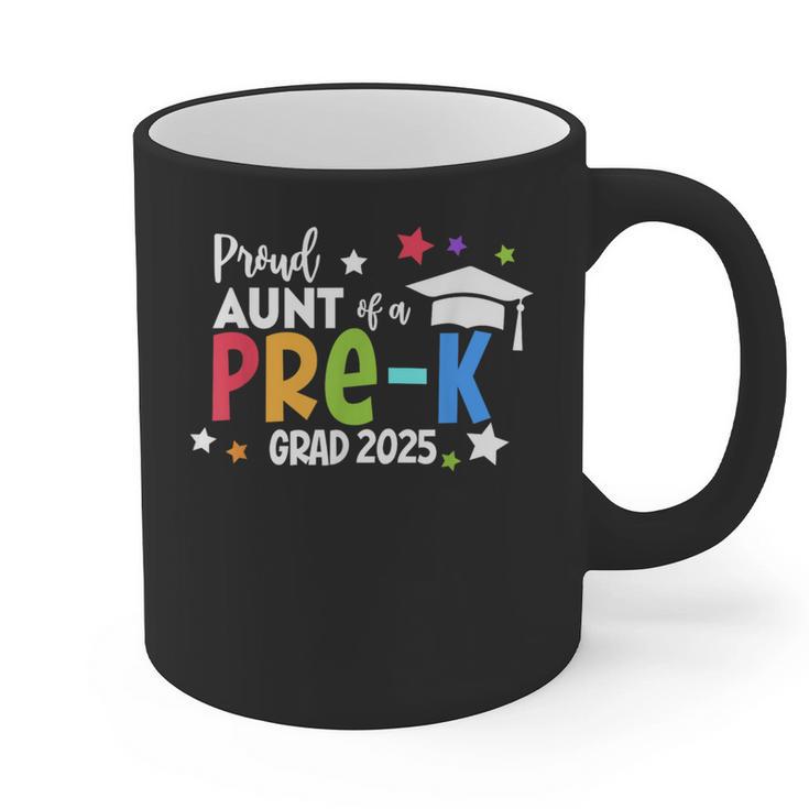 Proud Aunt Of A Pre-K 2025 Graduate Class Of 2025 Graduation Graphic Print Coffee Mug