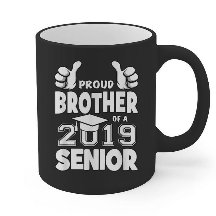 Proud Brother Of A 2019 Senior School Graduation Shirt Graphic Print Coffee Mug