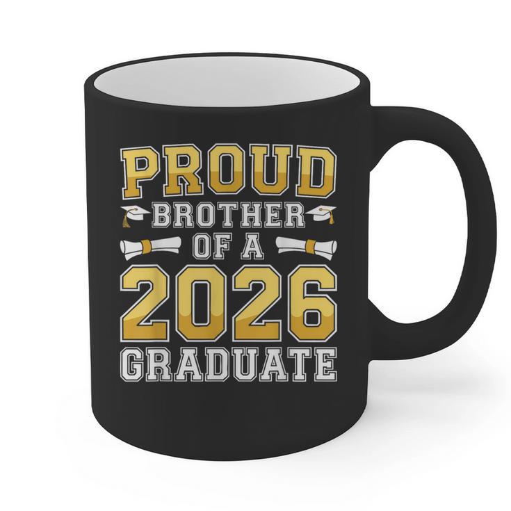 Proud Brother Of A 2026 Graduate Shirt Class 2026 Graduation Graphic Print Coffee Mug