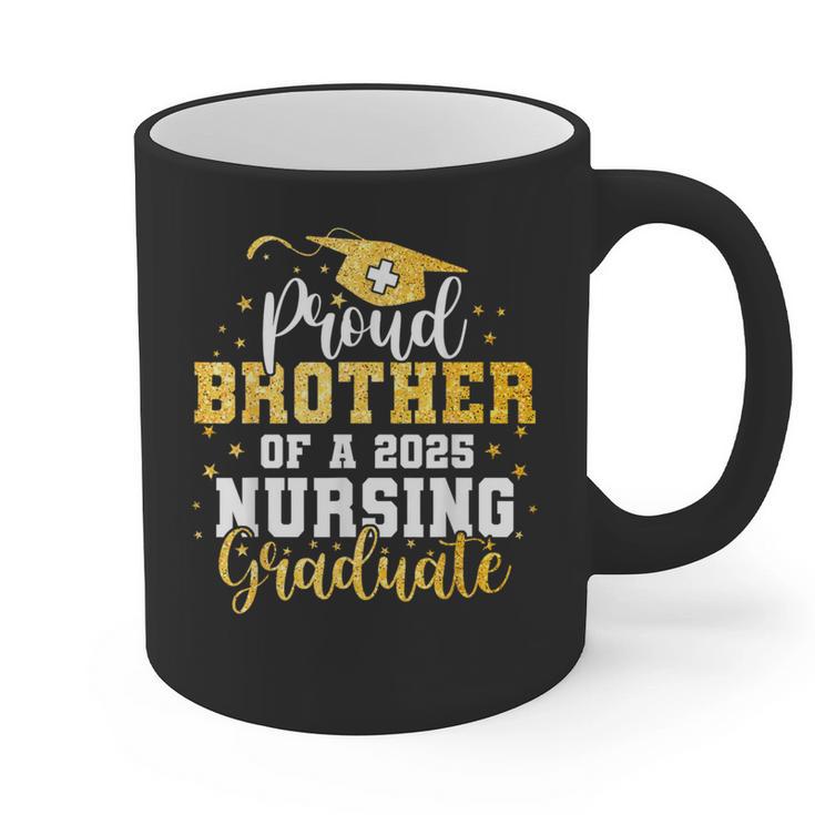 Proud Brother Class Of 2025 Nursing Graduate Graduation Graphic Print Coffee Mug