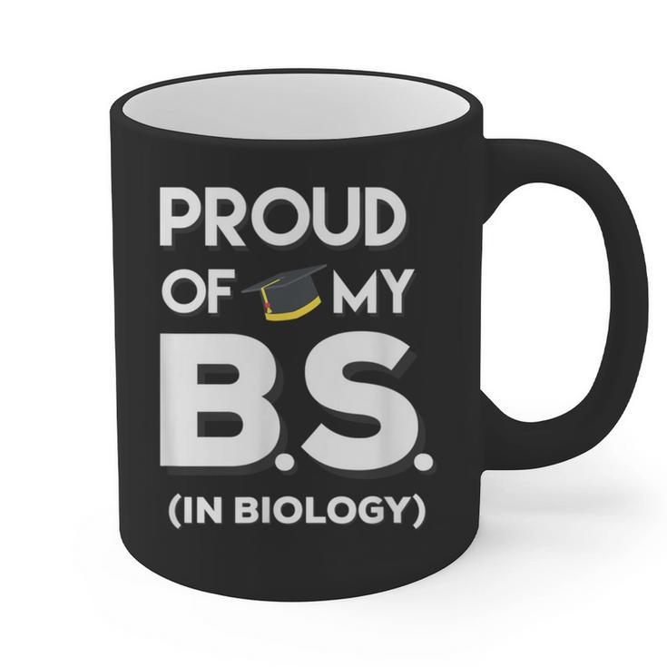 Proud Of My BS In Biology Graduation T-Shirt Graphic Print Coffee Mug