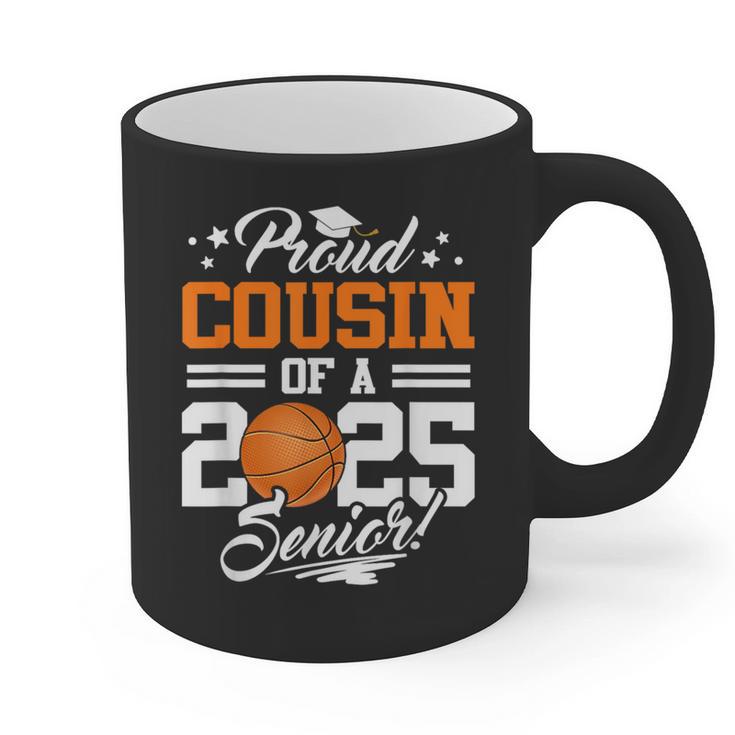Proud Cousin Of A 2025 Senior Basketball Graduation Graphic Print Coffee Mug