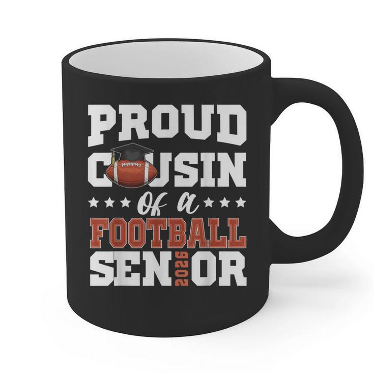Proud Cousin Of a Football Senior 2026 Graduation Gifts Graphic Print Coffee Mug