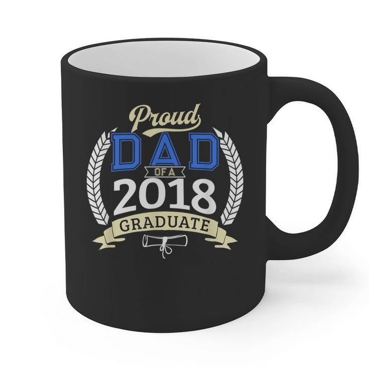 Proud Dad Of A 2018 Graduate Shirt Graduation Grad Graphic Print Coffee Mug