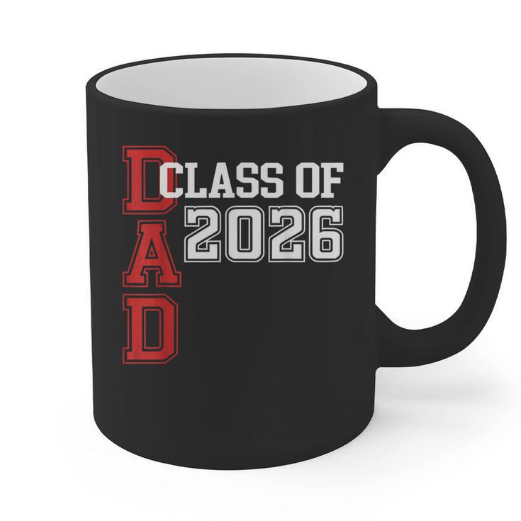 Proud Dad Of A 2026 Graduate Grad Senior Father Graduation Graphic Print Coffee Mug