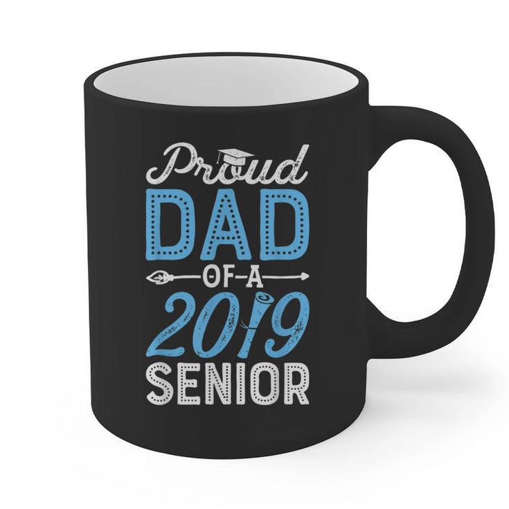 Proud Dad Of A Class 2019 Senior T Shirt Graduation Graphic Print Coffee Mug