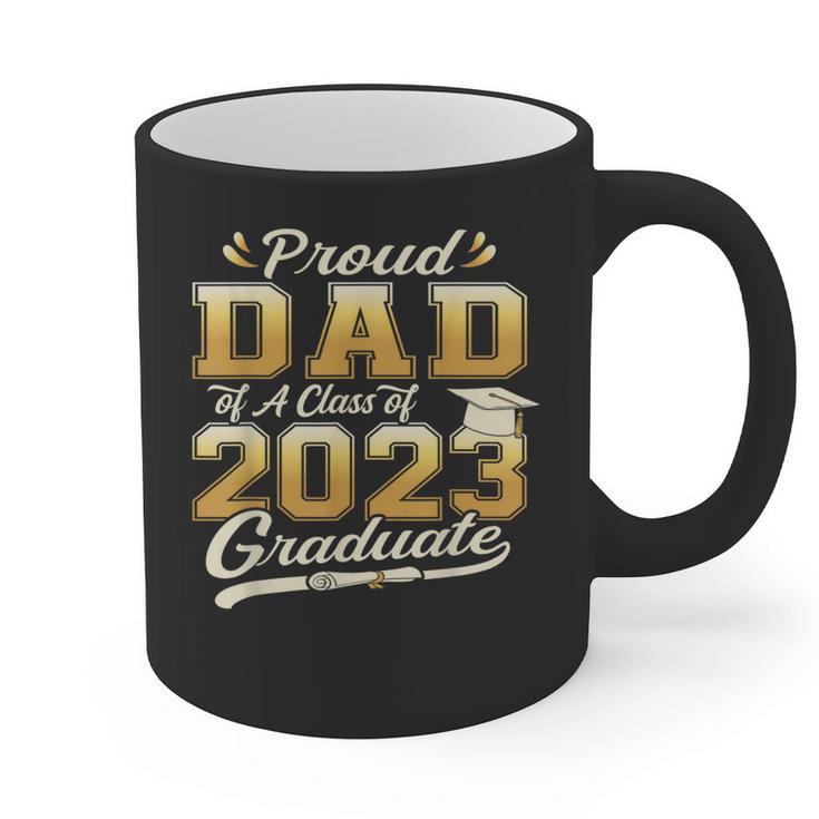 Proud Dad Of a Class Of 2023 Graduate Senior Graduation Graphic Print Coffee Mug