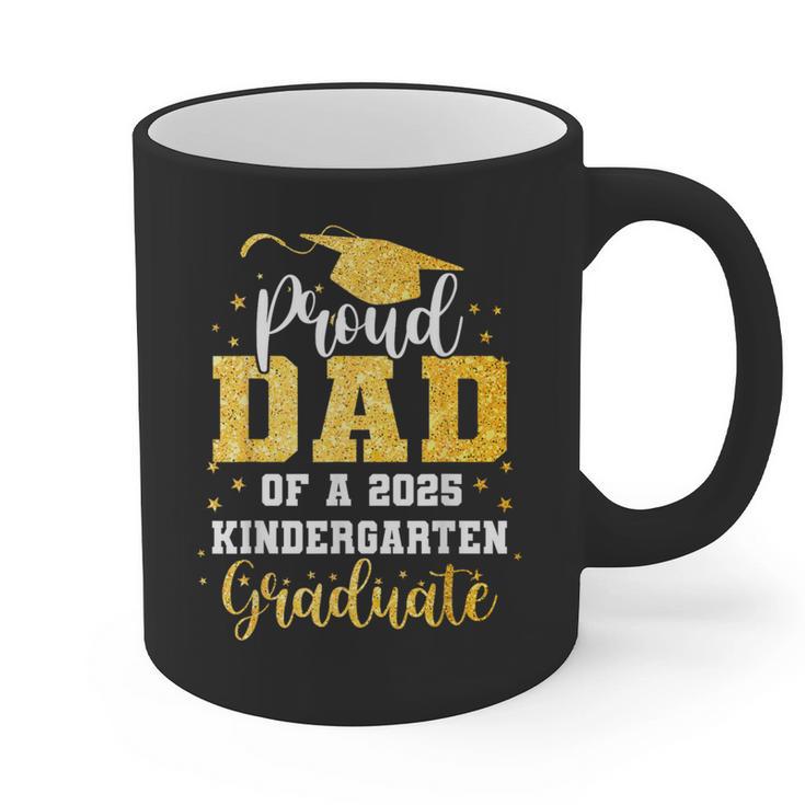 Proud Dad Of A Class 2025 Kindergarten Graduate Graduation Graphic Print Coffee Mug
