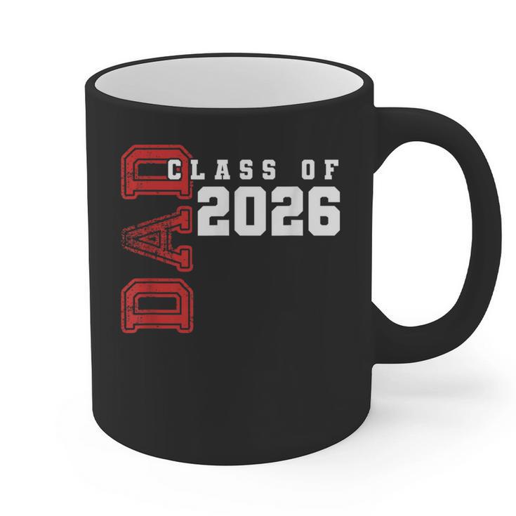 Proud Dad Of Class Of 2026 Graduate Graphic Print Coffee Mug
