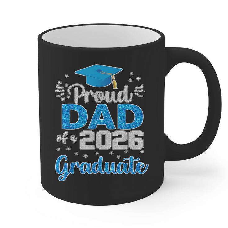 Proud Dad Of a Class Of 2026 Graduate Senior 2026 Graphic Print Coffee Mug