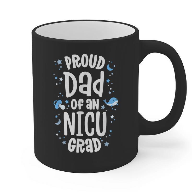 Proud Dad Of An NICU Grad NICU Graduate Father Parents Graphic Print Coffee Mug