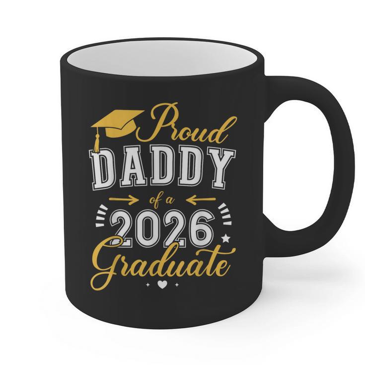 Proud Daddy Of a Class Of 2026 Graduate For Graduation Graphic Print Coffee Mug
